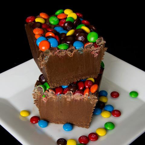 Chocolate Fudge with Candy Chocolate Bites